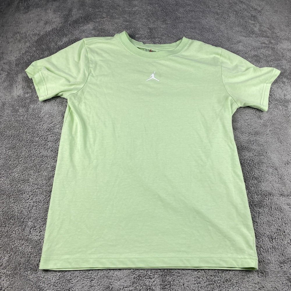 Air Jordan T-Shirt Jumpman Logo Youth Size Large 12-13 YRS‎ Lime Green
